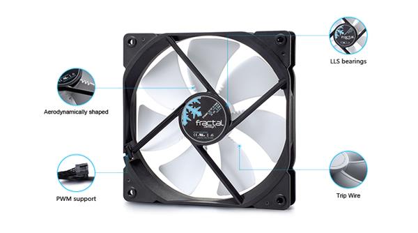 FRACTAL DESIGN Dynamic X2 PWM GP-14 140mm Computer Case Fan