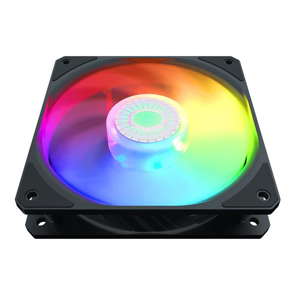 Cooler Master SickleFlow 120 Addressable RGB 3 in 1 Square Frame Fan, Individually Customizable LEDs, Air Balance Curve Blade Design, Sealed Bearing, PWM Control for Computer Case & Liquid Radiator