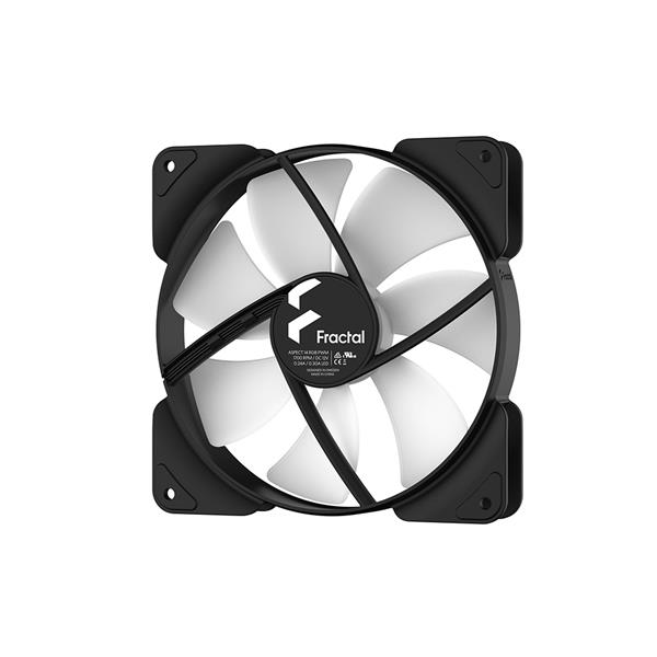 FRACTAL DESIGN Aspect 14 RGB 140 mm PWM Wide 500-1700 RPM Range Black Frame Computer Case Fan