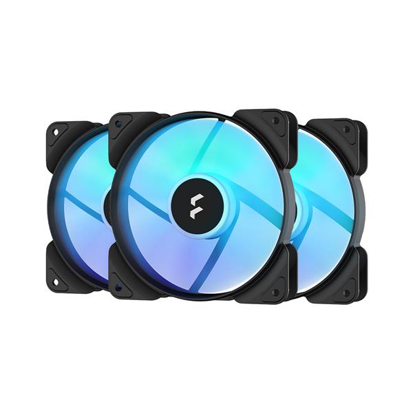 FRACTAL DESIGN Aspect 14 RGB 140 mm 1000 RPM Black Frame 3-pack Computer Case Fan