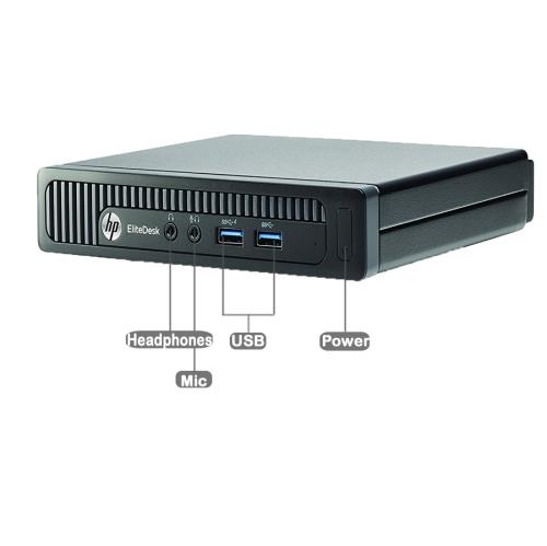 HP EliteDesk 705 G2 Mini (Refurbished), A8-8600B, 16GB, 256GB, W10P