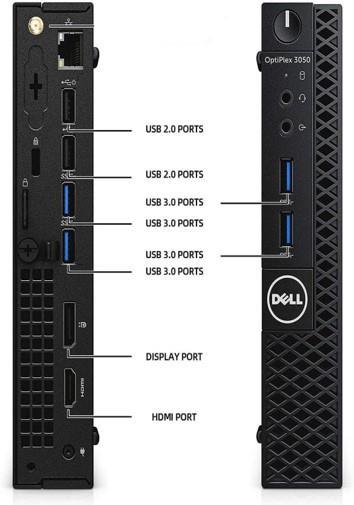 Dell 3050 Micro + Monitor (Refurbished), i5-7500T, 16GB, 512GB, W10P