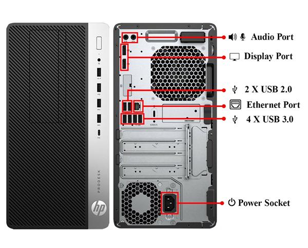 HP ProDesk 600 G5  i7-9700, 32G DDR4, 1TB SSD, 3TB HDD W11P