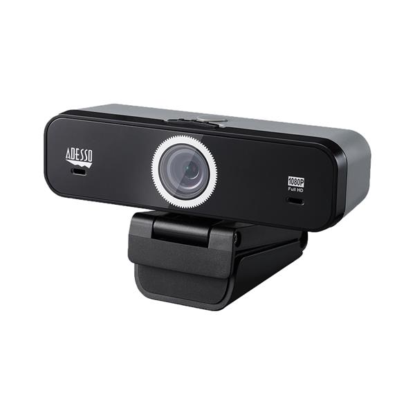 ADESSO Cybertrack K1 1080P HD Fixed Focus USB Webcam(Open Box)