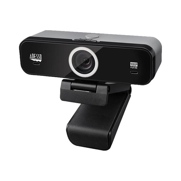 ADESSO Cybertrack K1 1080P HD Fixed Focus USB Webcam(Open Box)