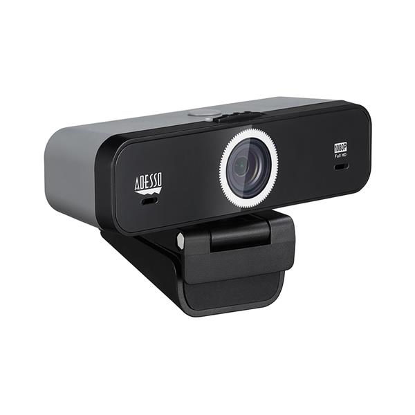 ADESSO Cybertrack K1 1080P HD Fixed Focus USB Webcam(Open Box)