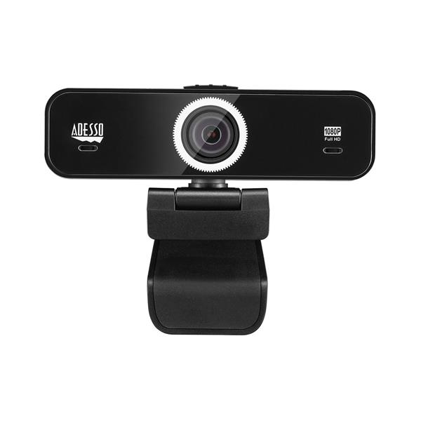 ADESSO Cybertrack K1 1080P HD Fixed Focus USB Webcam(Open Box)