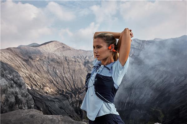 SHOKZ OpenRun PRO 2 BT Bone Conduction Open-Ear Sport Headphones Orang