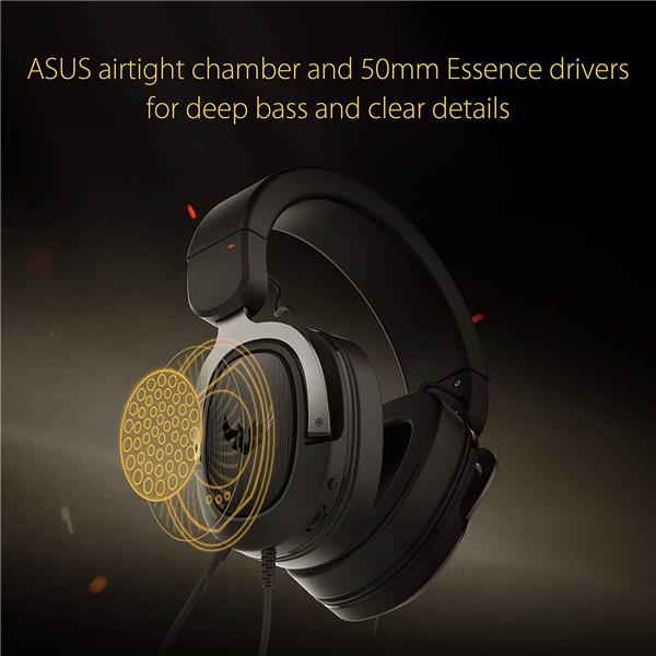 ASUS Gaming headset with Cross-platform Compatibility with 3.5mm