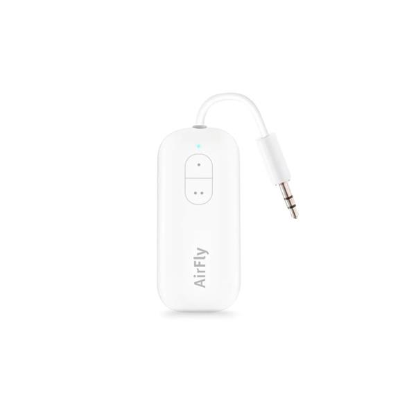 TWELVE SOUTH AirFly Duo Wireless Adapter for Wireless Headphones,White
