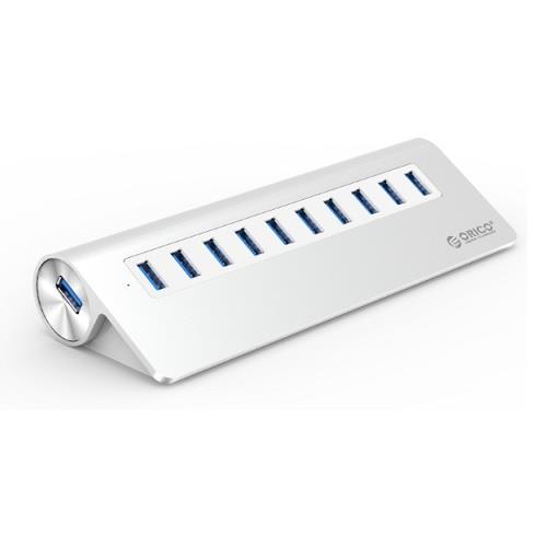 ORICO 10-Port USB 3.0 Hub with 36W Power Adapter & 100cm Cable