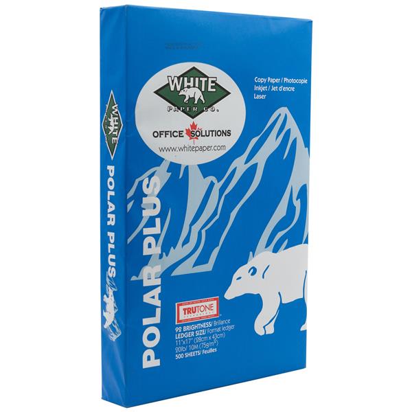 Polar Plus multipurpose paper tabloid/ledge size 20lb 11x17, 500/ream