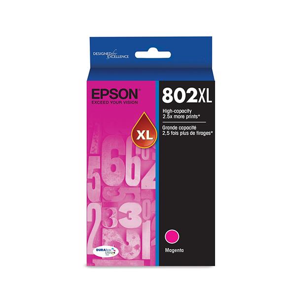 Epson T802 DuraBrite Ultra XL Magenta Ink Cartridge Sensormatic