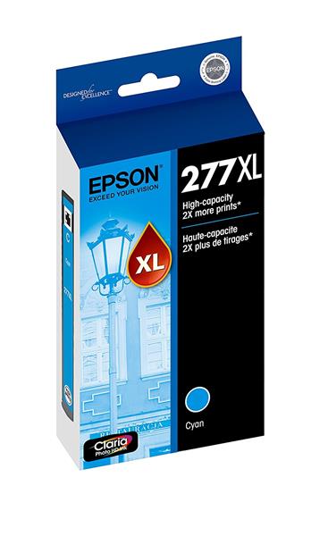 Epson 277XL High Capacity Cyan Ink Cartridge (T277XL220)