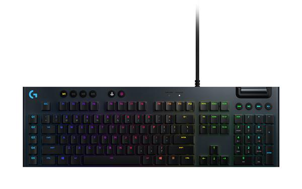 Logitech G815 LIGHTSYNC RGB Mechanical Gaming Keyboard, Clicky Switch(Open Box)