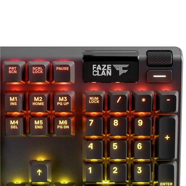 STEELSERIES APEX 7 Mechanical Gaming Keyboard – OLED Smart Display – USB Passthrough & Media Controls – Tactile & Clicky – RGB LED Backlit