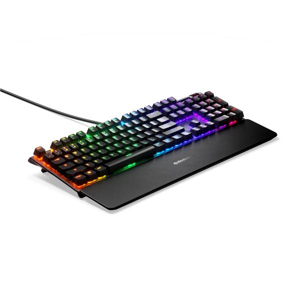 STEELSERIES APEX 7 Mechanical Gaming Keyboard – OLED Smart Display – USB Passthrough & Media Controls – Tactile & Clicky – RGB LED Backlit(Open Box)