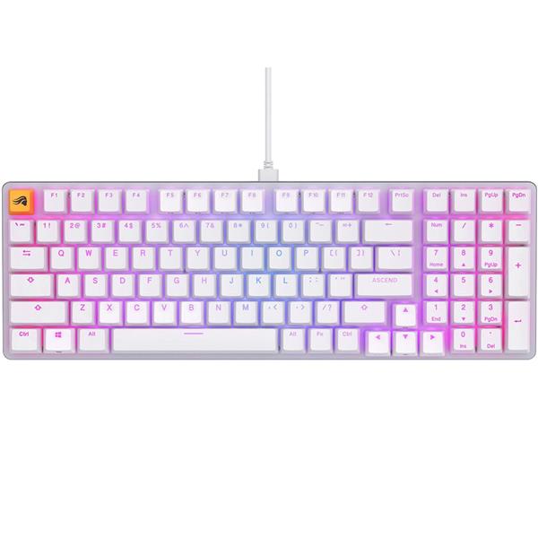 GLORIOUS GMMK2 Fox 100% Gaming Keyboard - White