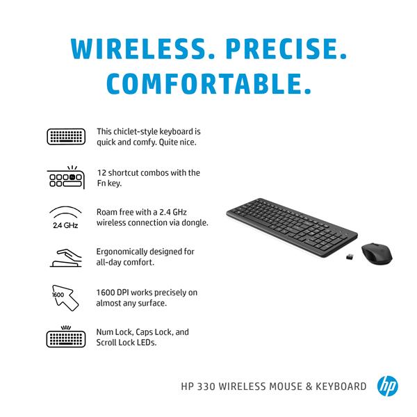 HP 330 Wireless Mouse and Keyboard Combination