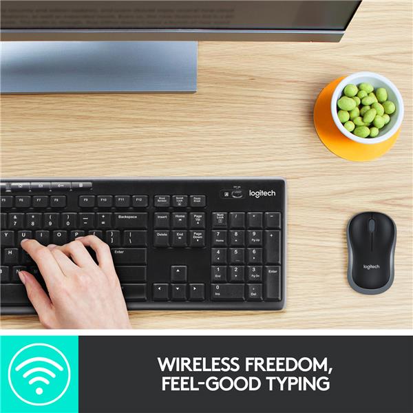 LOGITECH   MK270 Wireless Keyboard & Mouse Combo(Open Box)