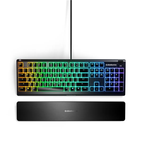 SteelSeries Apex 3 RGB Gaming Keyboard – 10-Zone RGB Illumination(Open Box)