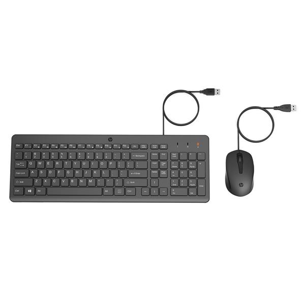 HP 150 WIRED MOUSE AND KEYBOARD (240J7AA#ABL)(Open Box)