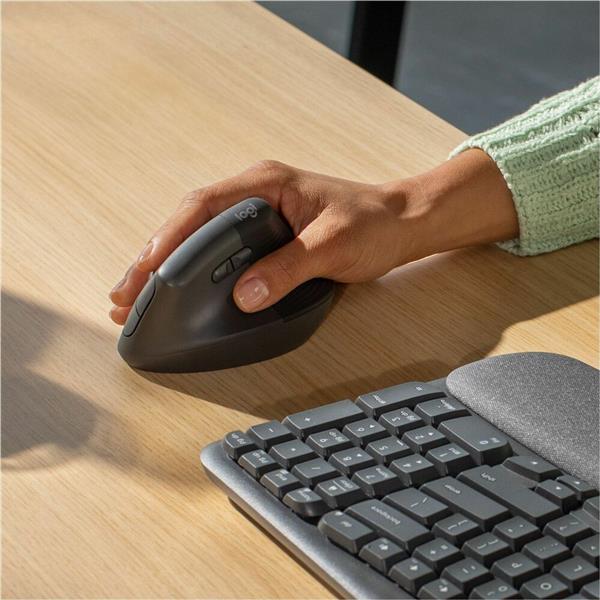 LOGITECH Wave Keys Wireless Ergonomic Keyboard - Graphite