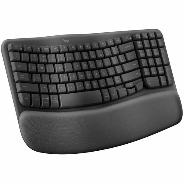 LOGITECH Wave Keys Wireless Ergonomic Keyboard - Graphite