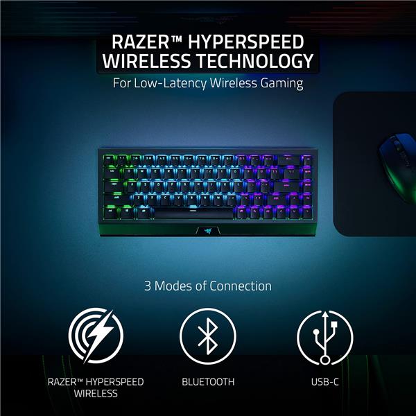 RAZER BlackWidow V4 Mini HyperSpeed Wireless Gaming Keyboard