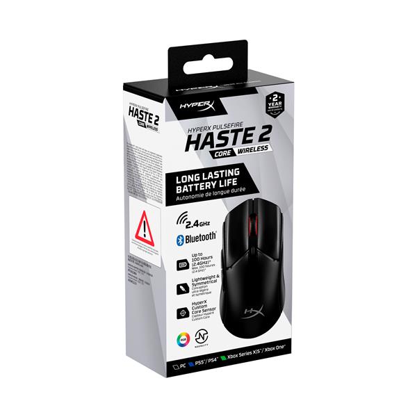 HyperX Pulsefire Haste 2 Core Wireless Black/Black Gaming Mouse