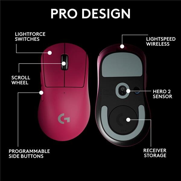 LOGITECH G PRO X SUPERLIGHT 2 DEX LIGHTSPEED Wireless Gaming Mouse