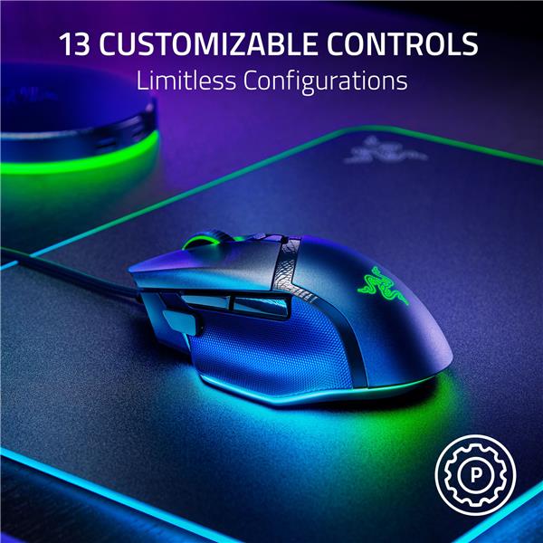 RAZER Basilisk V3 35K Wired Ergonomic Gaming Mouse-NASA Packaging