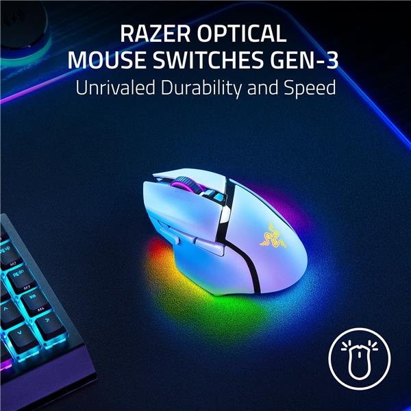 RAZER Basilisk V3 Pro 35K Wireless Gaming Mouse-White