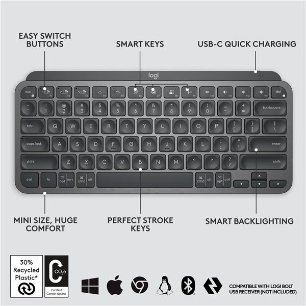 LOGITECH MX KEYS MINI (BLACK)