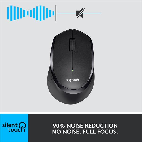 LOGITECH M330 Silent Plus Wireless Mouse - Black(Open Box)