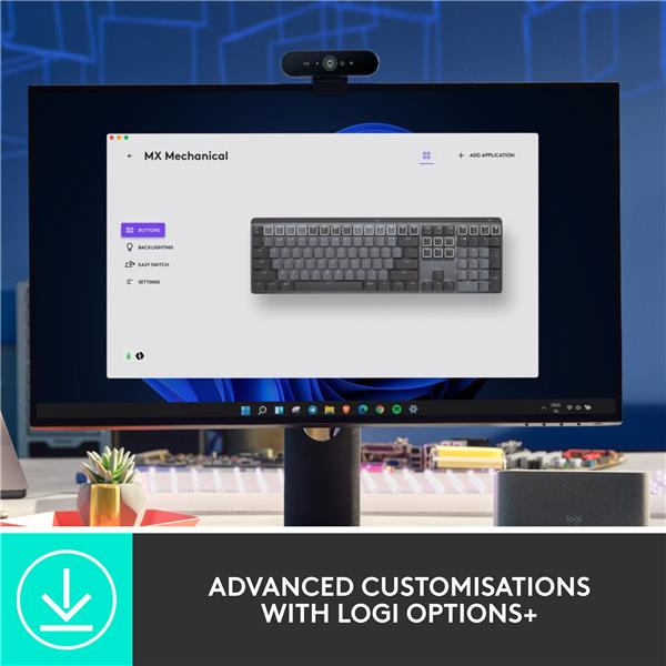 LOGITECH  MX Mechanical Wireless Keyboard (Tactile Quiet Switches)