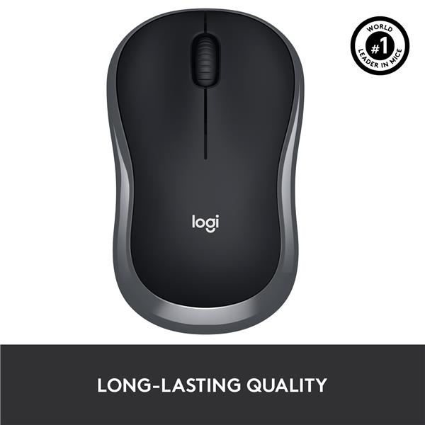 LOGITECH  M185 Wireless Mouse (Swift Gray)(Open Box)