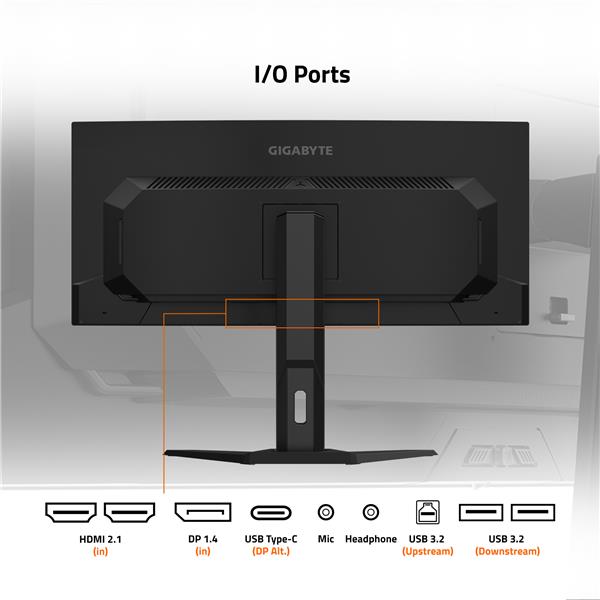 Gigabyte 34" WQHD 3440x1440 QD- OLED 240Hz 0.03ms (GTG) Gaming Monitor