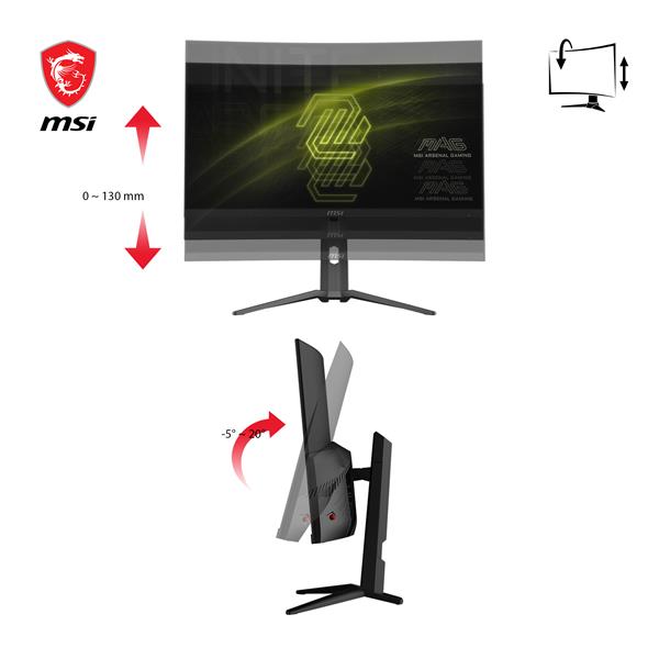 MSI MAG 31.5" 4K VA Curve 1500R 160Hz 1ms(MPRT) Gaming Monitor