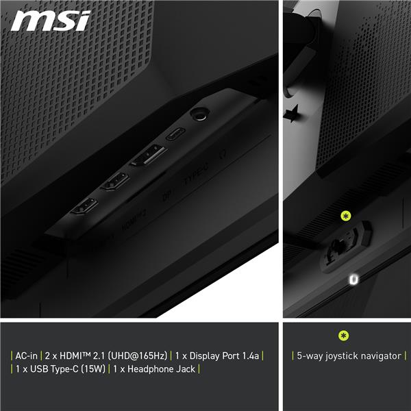 MSI MAG 321UP QD-OLED 32" 4K QD-OLED 165Hz 0.03ms Gaming Monitor(Open Box)