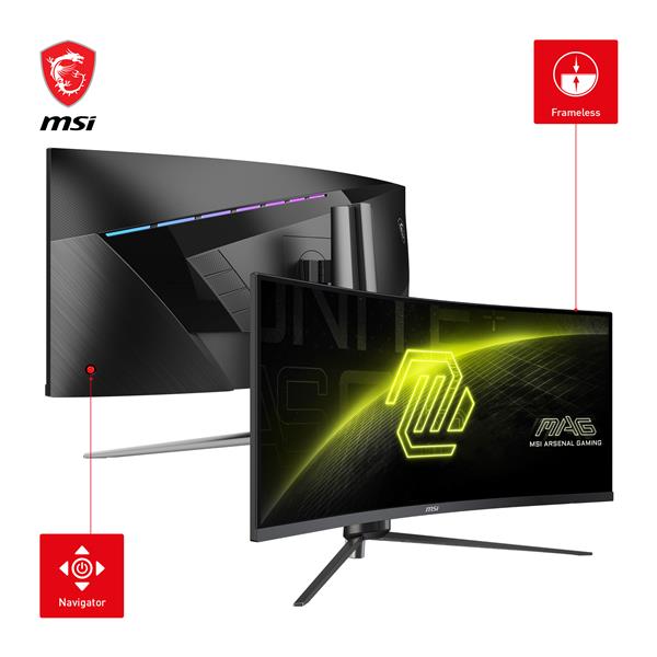 MSI MAG 34" UWQHD 3440x1440 Curved VA 180Hz 1ms (MPRT) Gaming Monitor