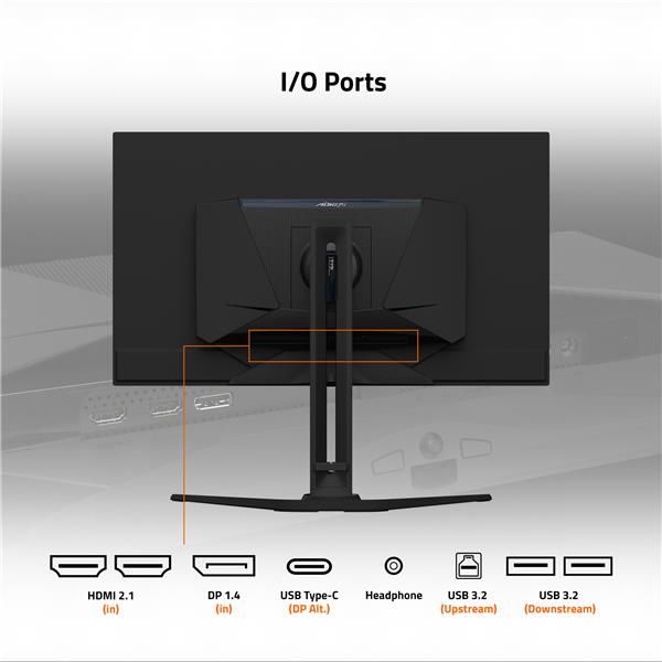 GIGABYTE AORUS 32" UHD QD-OLED 165Hz 0.03ms (GTG) Gaming Monitor