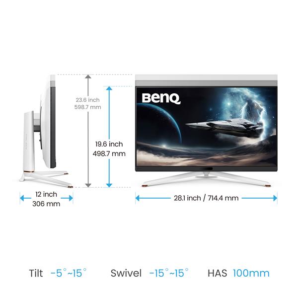 BenQ EX321UX 31.5” 4K 3840x2160 IPS 144Hz 1ms (GTG) Gaming Monitor