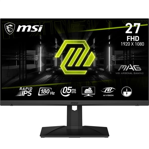 MSI MAG 27" FHD 1920x1080 Rapid IPS 180Hz 0.5ms (GTG) Gaming Monitor(Open Box)