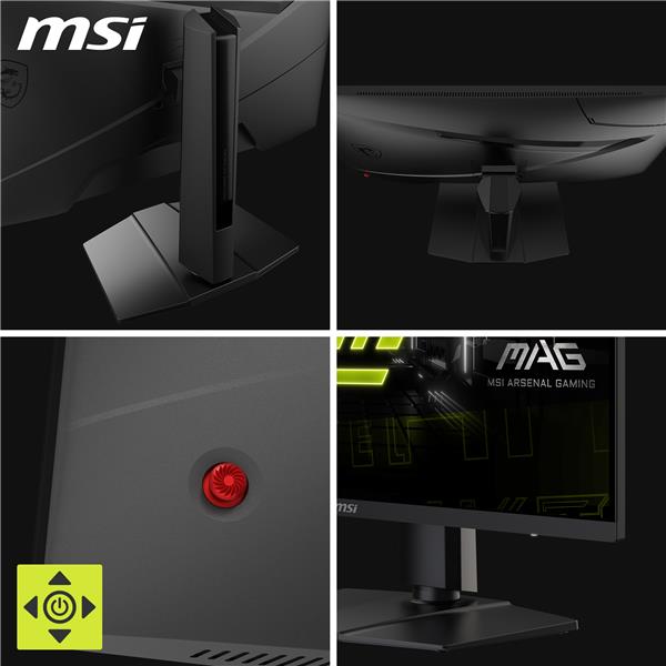 MSI MAG 27" FHD 1920x1080 Rapid IPS 180Hz 0.5ms (GTG) Gaming Monitor