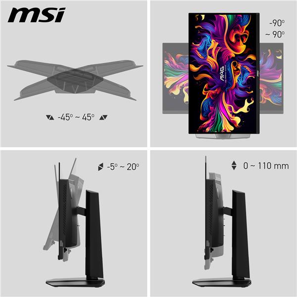 MSI MAG 271QPX QD-OLED E2 27" WQHD QD-OLED 240Hz 0.03ms Gaming Monitor