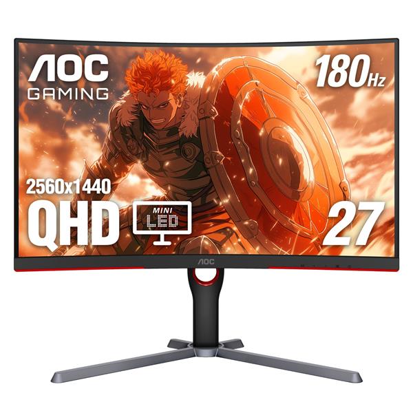 AOC 27" QHD 2560x1440 Mini LED 180Hz 1ms (GtG) Gaming Monitor(Open Box)