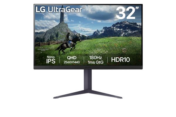 LG UltraGear 32" QHD 2560x1440 IPS 180Hz 1ms Gaming Monitor