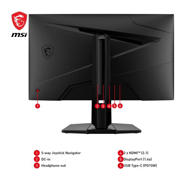 MSI MAG 27" 4K 3840x2160 Rapid IPS 160Hz 0.5ms (GtG) Gaming Monitor