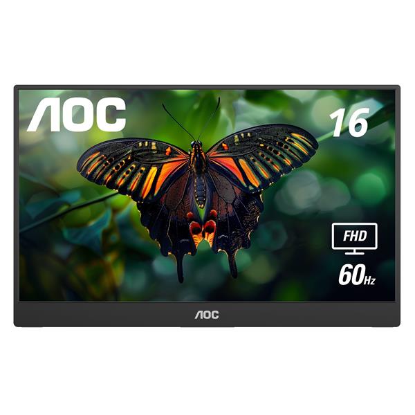 AOC 16" TFT 1920x1080 IPS 60Hz 5ms Portable Monitor(Open Box)